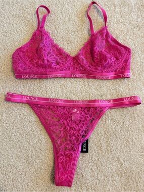 Lounge underwear pink set